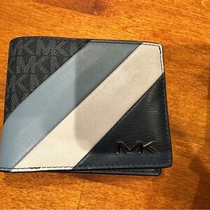 Michael Kors Blue and White Wallet
